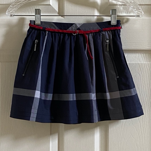 Burberry Girl Navy Plaid Skirt size 6Y / 114cm - Picture 3 of 11
